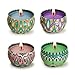La roskey Scented Candles Gift Set - Jasmine, Rose, Vanilla and White Tea, Candle Soy Wax for Stress Relief and Aromatherapy, Candles(4 - Pack)