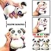 Tamify Jumbo Slow Rising Squishies 5PCS Cute Panda Cup Cat Strawberry Peach Banana Sweet Scented Stress Relief Kawaii Animal Fruit Squishy Charms Toys Pack For Kids And Adults