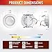OSTWIN (12 Pack 4 Inch LED Retrofit Gimbal Downlight, Adjustable Recessed Ceiling Light, Dimmable, Can Installation, 10W (75W Replace.), 850 Lm, 3000K (Warm White), ETL Listed