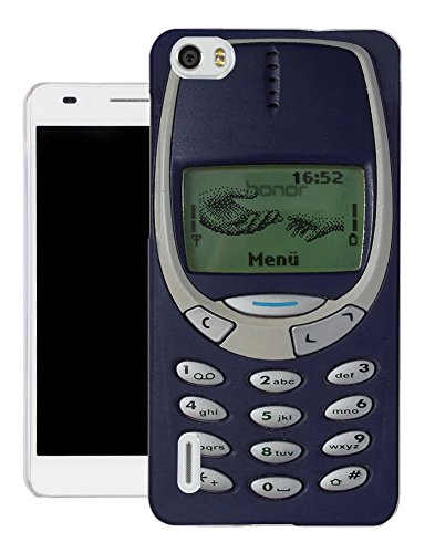 593 - Vintage Nokia Old School Funny Design Print Look 3310 Design Huawei Honor 6 Fashion Trend CASE Gel Rubber Silicone All Edges Protection Case Cover