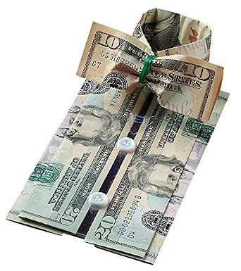 Miles Kimball Green Money Origami Shirt