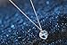Birsppy Buythem Titanic Heart of The Ocean Necklace with Clear Crystal Pendant Creative Gifts Idea