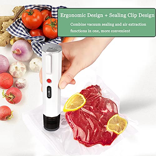 Kimfly Mini Vakuumierer, Wireless Handheld Automatische Vakuumpumpe, USB Wiederaufladbare Vakuumiergerät für… – Bild 4
