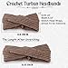 LOLIAS 8 Pack Crochet Turban Headband Winter Knitted Hairband Braided Ear Warmer Headwraps for Women Girls