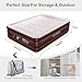 Queen Air Mattress, Raised Elevated Double High Airbed for Guest, Blow Up Inflatable Upgraded Air Mattresses with Built-in Pump & Pillow