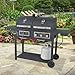 Durable Outdoor Barbeque & Burger Gas/charcoal Grill Combo Comes with a Chrome...