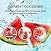 Watermelon Windmill Cutter Stainless Steel Watermelon Slicer Fruit Tools Kitchen Gadgets FDA Approved & BPA Free