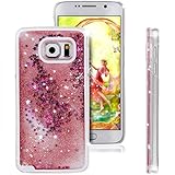 Galaxy S7 Edge Funny Case,Jesiya Creative Design Quicksand Flowing Liquid Floating Luxury Bling Glitter Sparkle Stars Hard Case for Samsung Galaxy S7 Edge