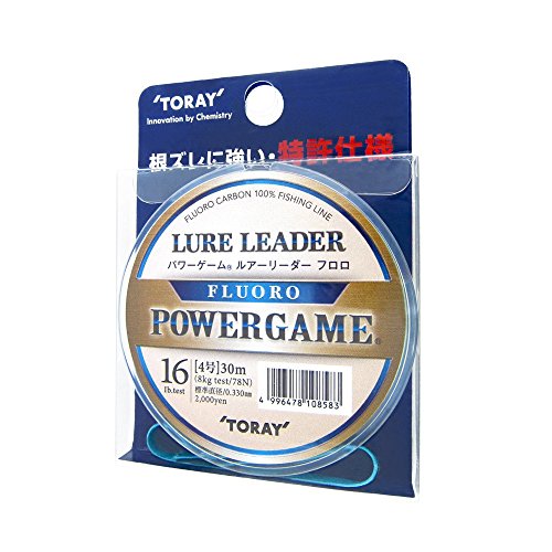 東レ(TORAY) ライン パワーゲーム ルアーリーダーフロロ 30m 16ｌｂ ナチュラルの商品画像