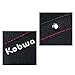 KOBWA generic001 Car Seat Side Drop Catcher Tray, Gap Filler Stop Between Car Seat and Console, Includes Sticker, Pocket Organizer Caddy for Wallet/Phone/Coins, PU Leather, Black, Pack of 2