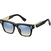 KAJILA Vintage Square Classic Men's Sunglasses Unisex Modern Shades (98312)