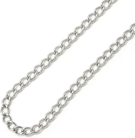 Amazon Re Best 10cm 切り売りステンレスチェーン 4mm幅広キヘイチェーン Sn 10 10cm単位 金属アレルギーでお悩みの方 アクセサリー用チェーン 通販