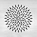 Dahlia Mandala Stencil - Large Stencils, Floor Stencil, Durable for Repeated Use in Art and Meditation Areas