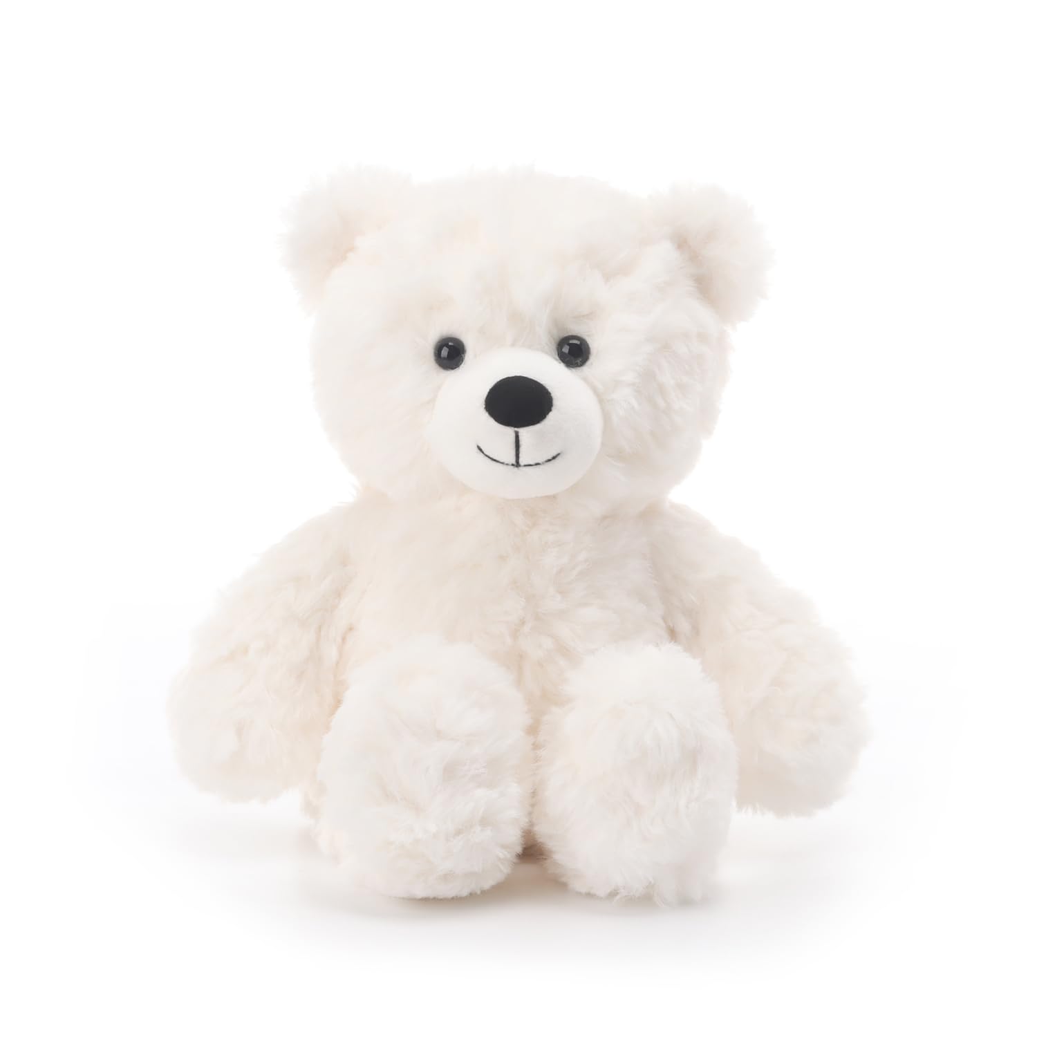 Apricot Lamb White Flower Bear Plushies Stuffed Animals for Baby Girl and Boy, Soft Cute Plush Toys for Kids, 7.9 Inches