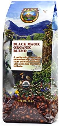 Java Planet - Coffee Beans, Organic Coffee Blend, Medium Dark Roast, Arabica Gourmet Coffee Grade A, packaged in 1 LB bag