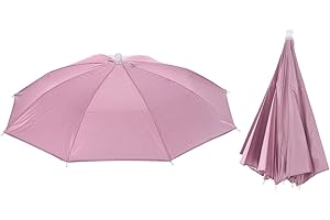 PATIKIL Fishing Umbrella Hat Elastic Folding Sun Rain Cap Head Umbrella Hands Free for Outdoor Fishing Camping