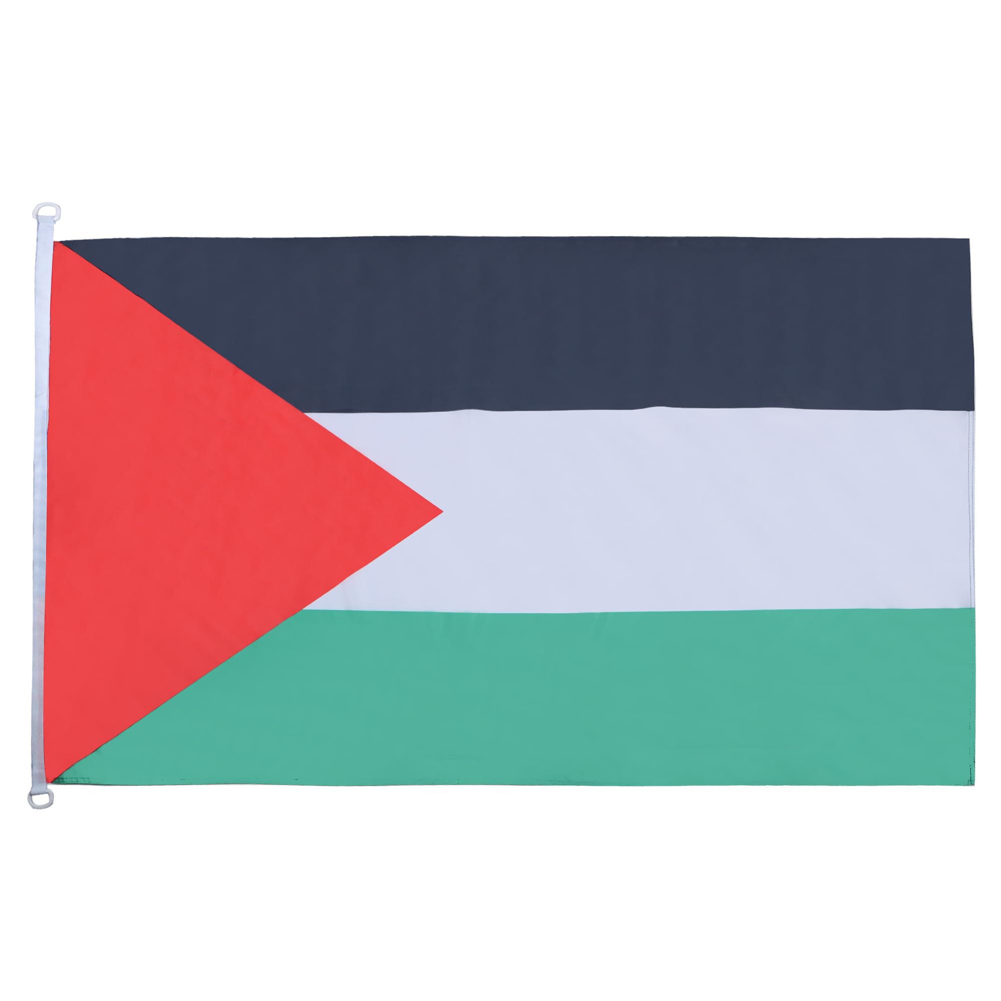 AZ FLAG - Palestine Flag - 3x5 Ft - For Outdoor - Palestinian Banner Knitted Polyester with Two Plastic Rings - Fade Resistant - Vivid Colors - 3' x 5' Feet - 150x90 Cm