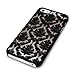 iPhone 6 Case, Top Selling (TM) [Damask]Design Pattern Rubber Coating Ultra Slim Fit Hard Hybrid Case Cover for iPhone 6 (iPhone 6 [4.7inch], Black)