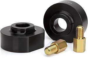 Dynofit 2 Inch Front Leveling Kit for 1981-1996 Ford F150 2WD, 1999-2022 F-250, F-350 Super Duty 2WD, 2000-2005 Excursion 2WD, 2" Lift Spring Spacers with 3/4" Stud Extenders