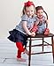 RuffleButts Infant / Toddler Girls Solid Knit Footless Ruffle Tights - Red - 6-12m