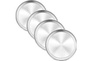 Kitchen kemistry Aluminum Pizza Tray, Pizza Pan, 12-Inch, Wide Rim - Pack of 4