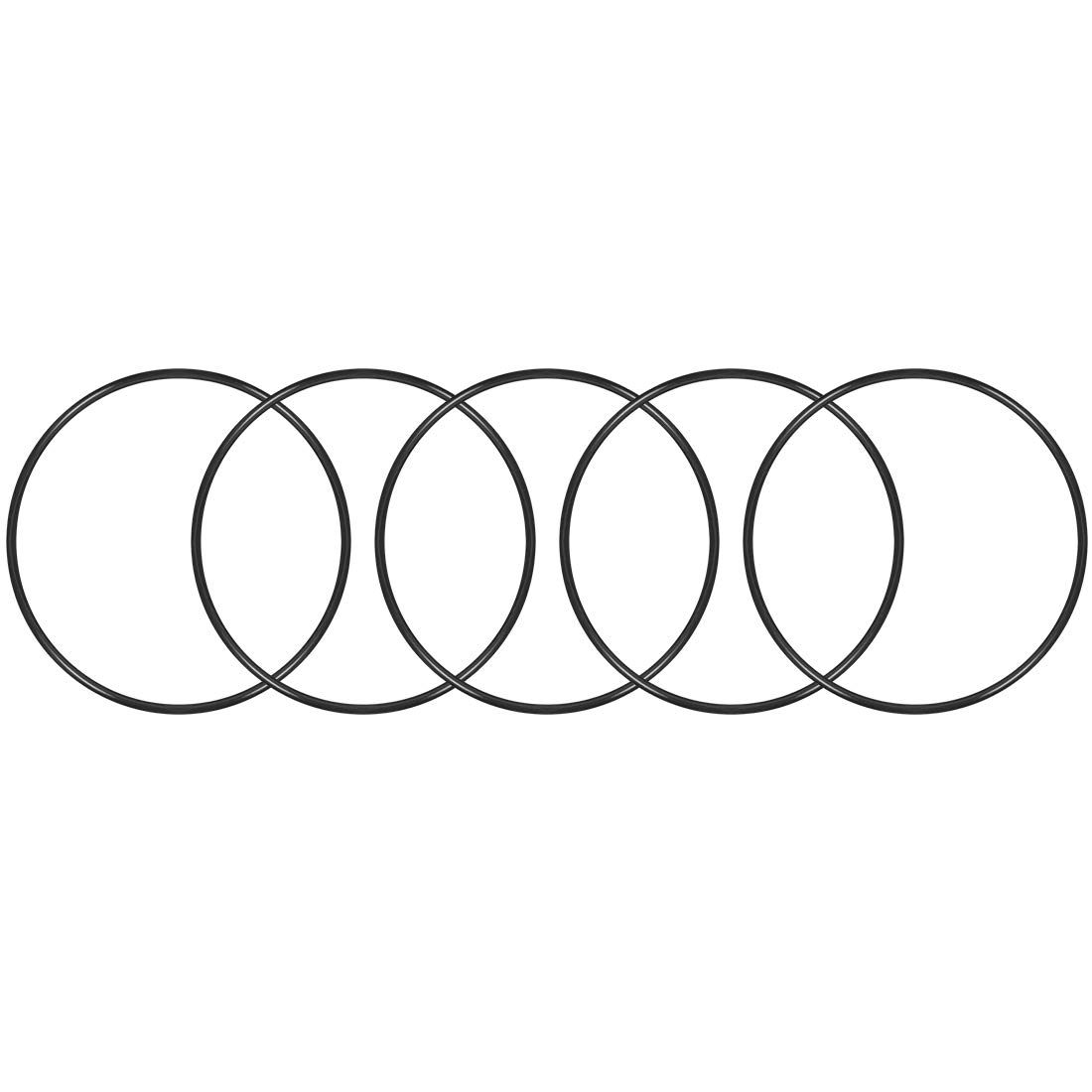 sourcing map Nitrile Rubber O-Rings 155.3mm OD 150mm ID 2.65mm Width, Metric Sealing Gasket, Pack of 5