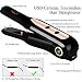 Cordless Mini Flat Iron 5000mAh Battery-Operated Ceramic Tourmaline Hair Straightener 3 Temps Makeup Fix Portable Travel Straightening Curling Iron,Auto Shut off,USB Rechargeable,Blackthumb 3