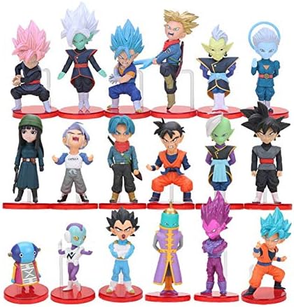Western Animation Dragon Ball Z Figures Toys Super Saiyan 18 Pieces (7cm - 8cm)
