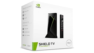 NVIDIA Shield Android TV Pro | 4K HDR Streaming Media Player High Performance, Dolby Vision, 3GB RAM, 2X USB, Works with Alexa, Model:945-12897-2500-101