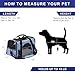 Peteme Airline Approved Pet Travel Carrier, Soft Sided Cat Carrier To The Vet/Road Trip For Kitten, Puppy, Guinea-pigs, Rabbit, Ferret