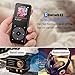 8GB Bluetooth MP3 Player with Touch Button, Metal Lossless Music Player with FM Radio/Voice Recorder, 1.8in TFT Screen, Support up to 128GB, AGPTEK A16, Black