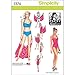 Simplicity 1374 Women's Vintage Two-Piece Bathing suit and Beach Cover Up Sewing Patterns by Patty Reed, Sizes 6-14