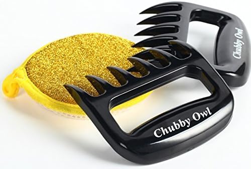 ♦Strong Claw ♦ Pulled Pork Shredder Bear Claws-FREE SPONGE- Meat Handlers BBQ Forks for Shredding Pulling Handling From Grill Smoker-Heat Resistant Barbecue Paws Tools-BPA Free