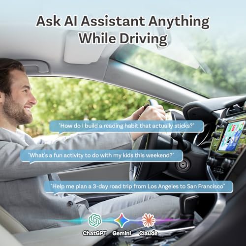 2026 Ottocast Mini Nova, Adaptador CarPlay y Android Auto Inalámbrico, USB Plug & Play, Conexión Automática, Diseño Compacto de Aluminio, Conexión Estable Doble Banda