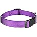 Blueberry Pet Essentials Matching Large Dog Collar | Adjustable Classic Solid Color Nylon Dog Collars for Large Dogs | Dark Orchid Dog Collar for Large Dogs