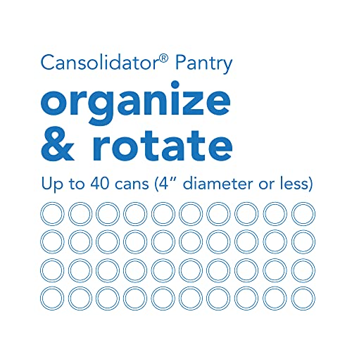 Shelf Reliance Cansolidator Pantry 40 Cans Can Organizer for Pantry