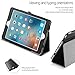 Poetic SlimFolio New iPad 9.7 Inch 2017 Case Slim Leather Stand Folio Case with Auto Wake / Sleep for Apple iPad 9.7 (2017 MARCH Released) Black
