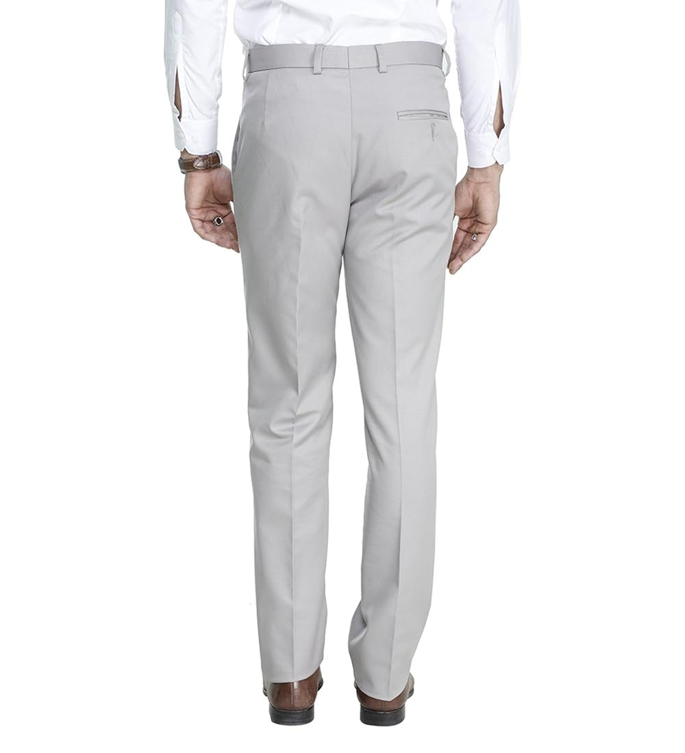 manq men's blended formal trousers
