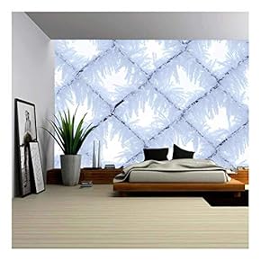 Fence with Frost Close-Up - Removable Wall Mural | Self-Adhesive Large Wallpaper - 66x96 inches