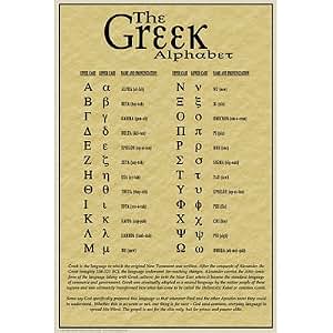 Amazon.com: New Greek Poster Poster Print, 24x36: Greek Alphabet Poster ...