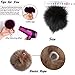 Dr Nezix DIY 12pcs Mix Colors Pompom Ball Faux Fox Fur Fluffy Pom Pom Ball for Hats Shoes Scarves Bag Charms Accessories (E)