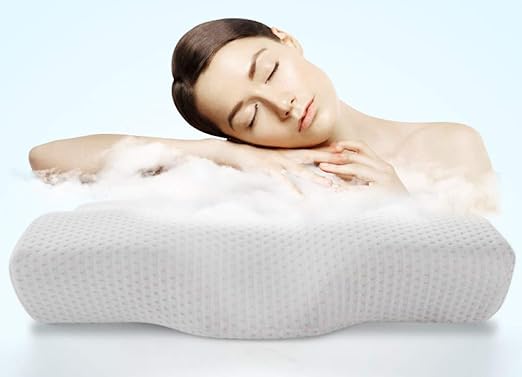 Amazon Co Jp 睡眠 首の痛みのための子宮頸部マッサージ低反発子宮頸部枕 背中 胃 サイドスリーパー 整形外科の輪郭の枕のためのサポート ホーム キッチン