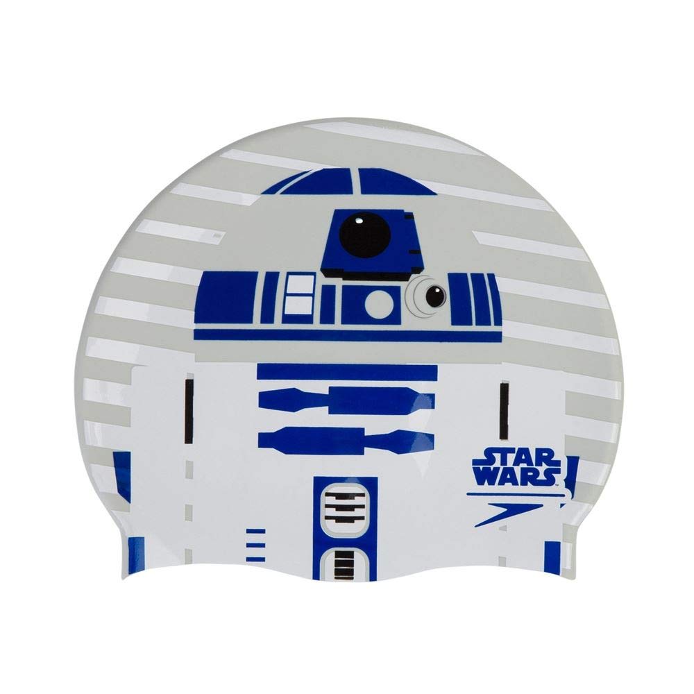 Speedo Adult Unisex Star Wars Print Cap R2D2, Grey/Purple/White