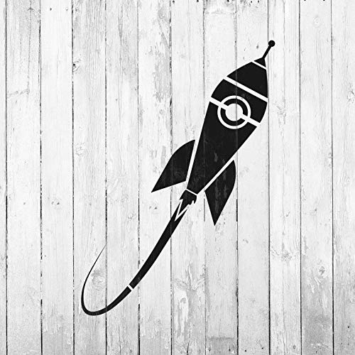 Rocket Ship Stencil - Reusable Stencils for Painting - Mylar Stencil ...