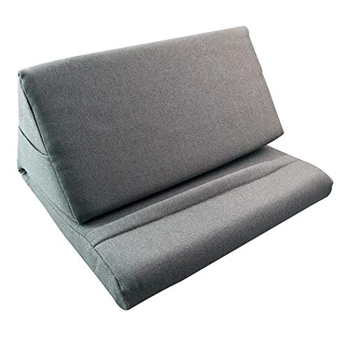 Sumerlly 1 Pcs Colorful Foldable Tablet Holder Book Stand Foam Lap Rest Reading Cushion Gray