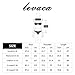 levaca Women's Long Sleeve Tunic Lace Hemline Casual Loose T Shirt Dress