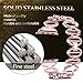 ANCOOL Apple Watch Band Elliptical Style Stainless Steel Smart Watch Band for Apple Watch Series 3/Series 2/Series 1 - 38mm Rose Gold