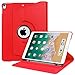 Fintie iPad Pro 10.5 Case with Built-in Apple Pencil Holder - 360 Degree Rotating Stand Protective Case with Auto Sleep/Wake Function for Apple iPad Pro 10.5 Inch 2017 Release Red