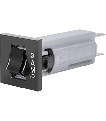 NTE Electronics R58-15A Thermal Circuit Breaker - 15 Amp With Quick Connect Terminals