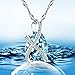 Pealrich Teardrop Fashion Jewelry Pendant Love Necklace Made with SWAROVSKI Crystal Elements ,Gifts for Women (Blue)